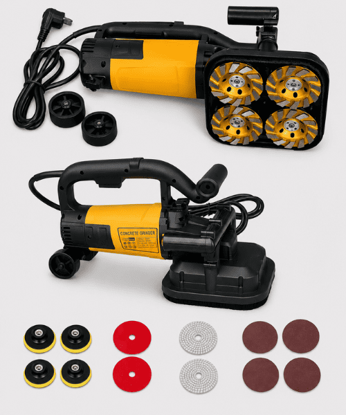 Máy Mài Sàn Bê Tông Cầm Tay 4 Đĩa Mài 3800W ZX32